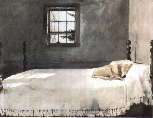 Andew Wyeth Master Bedroom Wyeth dog print